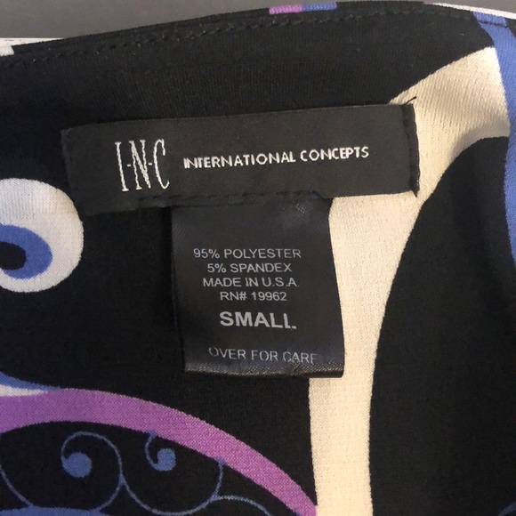 Inc International Concepts V-Neck Swirl Dress Sz S - Picture 5 of 5